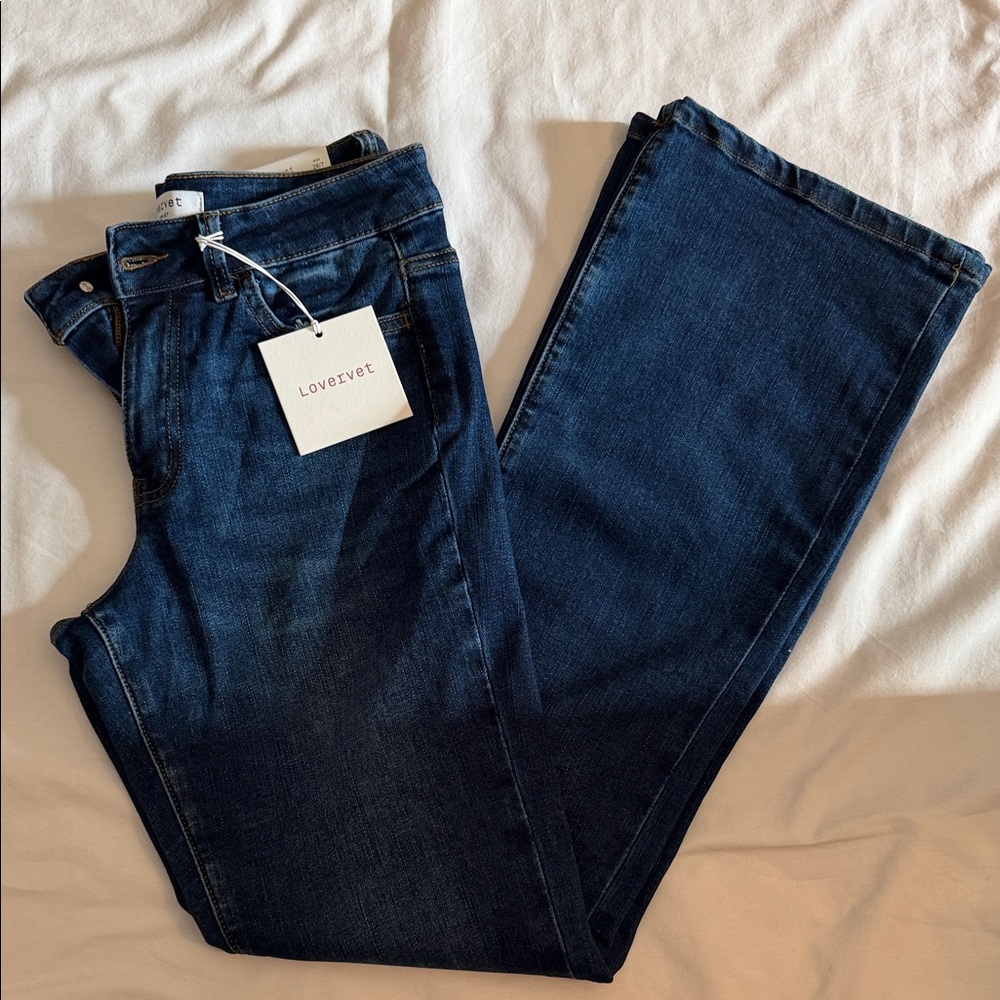 Lovervet Women's Classic Mid Rise Boot Cut Jeans